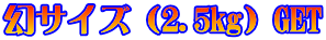 ���T�C�Y�i2.5kg�jGET